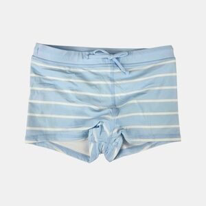 Country Road Light Blue and White Euro Swim Trunks